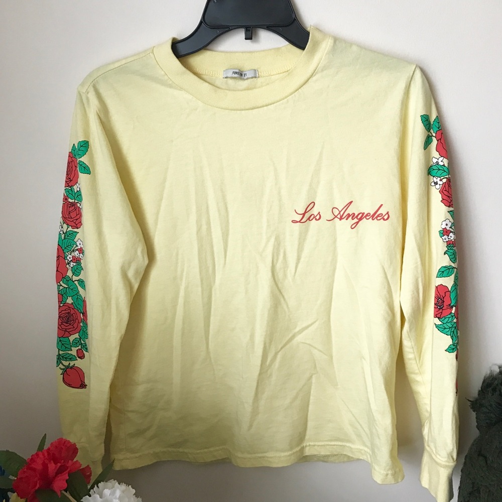 Los Angles Yellow Crop Top